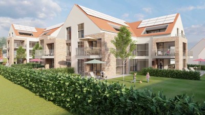 Gartenidylle in der Innenstadt! 2-Zimmer-Neubauwohnung in Langenau