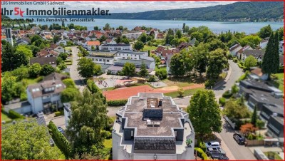 Bodensee in Sicht – stilvolles Penthouse mit umlaufender Dachterrasse