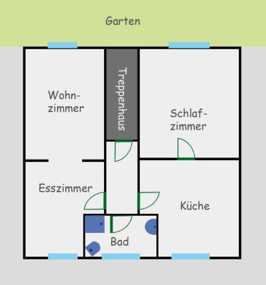 Helle 3-Zimmer Wohnung im 1. OG in Bochum-Hofstede