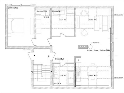 Großzügige 4-Zimmer-Dachgeschosswohnung im Elb-Havel-Winkel (Ost)