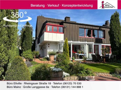 Schickes großzügiges Architektenhaus mit Terrasse, Wintergarten und schönem Garten