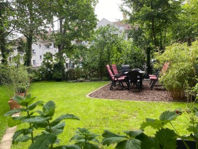 3,5-Zimmer-Altbauwohnung mit großem Garten mitten in Darmstadt
