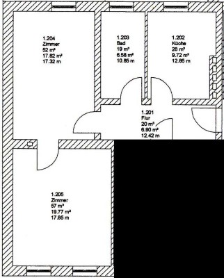 2 Raumwhg. in komplett saniertem Altbau - Erstbezug