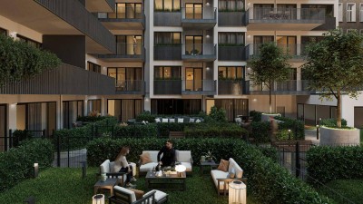 NEU! Preis jetzt sichern: 3 Zimmer Gartenwohnung, U6 Burggasse - Erstbezug im modernen Wohnprojekt - WOHNEN AM PARK