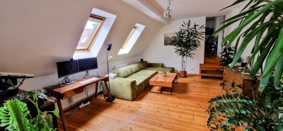 Furnished 3-room apartment with a big terrace and a balcony in Friedrichshain