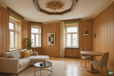 Charme trifft auf Sanierungsbedarf – 4-Zimmer-Altbauwohnung in Toplage