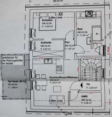 Neuwertige 2-Zimmer-Wohnung mit Terasse in Frechen (Grube Carl)