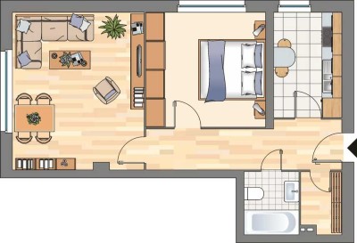 2-Zimmer-Wohnung in Flensburg Mürwik
