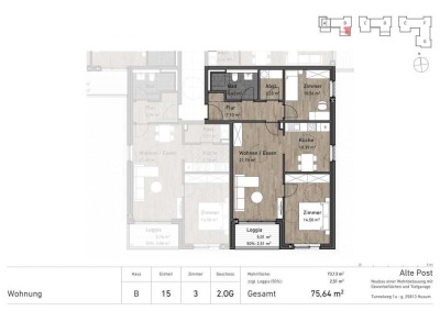 Willkommen im Wohnquartier "Alte Post"  - Neubau von 107 Wohneinheiten