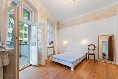 Ruhe-Oase in Pankow: Bezugsfreie 3-Zimmer-Whg. in top-gepflegtem Altbau!