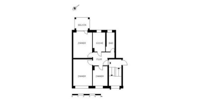 Ansprechende, individuelle 2,5-Zimmer-Wohnung
