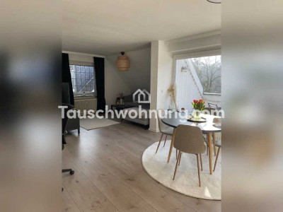 Tauschwohnung: Helle Wohnung direkt am Stadtpark mit Balkon, Kamin und Garage
