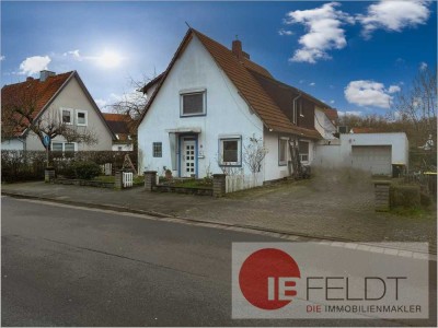 *Provisionsfrei* Werkssiedlungs-Einfamilienhaus mit Anbau und Garage in ruhiger Lage von Petershagen