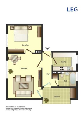 Demnächst frei! 3-Zimmer-Wohnung in Minden.