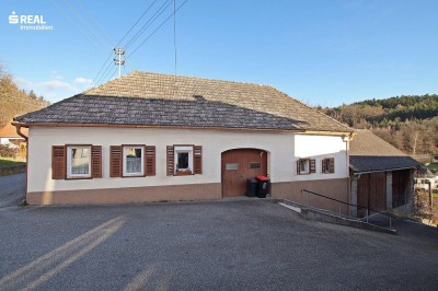 7534 Olbendorf - Sanierungsbedürftiges Landhaus mit Garage und großem Schuppen in zentraler Lage