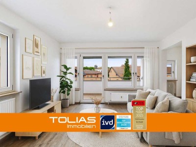 Offener Schnitt und viel Tageslicht: 3,5 Zimmer über den Dächern von Leonberg