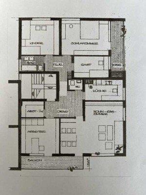 5,5 Zimmer Wohnung mit SÜD- WESTBALKON & PKW-Stellplatz
