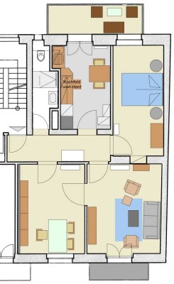 Stilvolle 3-Raum-Wohnung mit gehobener Innenausstattung mit Balkon und EBK in Freiburg