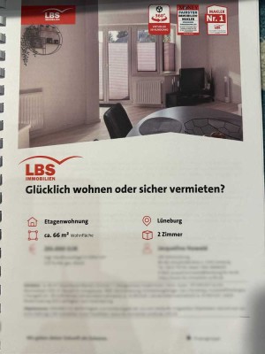 Vermietung einerModernisierte 2-Raum-Wohnung mit Balkon und Einbauküche in Lüneburg