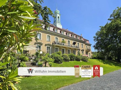 Einzigartig! Königliche Schlosswohnung mit Deckenmalerei und Panoramablick auf Dresden