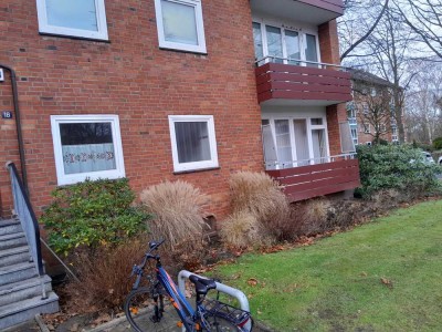 1-Zimmer-Hochparterre-Wohnung mit Balkon in Hamburg Öjendorf