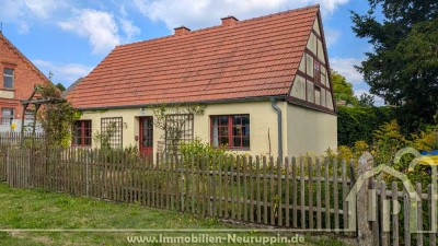 Urig saniertes Häuschen, gleich Einziehen und Wohlfühlen in kleinem beschaulichen Dorf bei Neuruppin