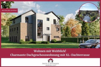 Exklusives Dachgeschoss mit
Charme – 2-Zimmer-Wohnung und großer Dachterrasse