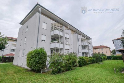 2-Zimmer-Wohnung in zentraler Wohnlage, mit TG-Stellplatz, Balkon & Garten sowie Kellerabteil