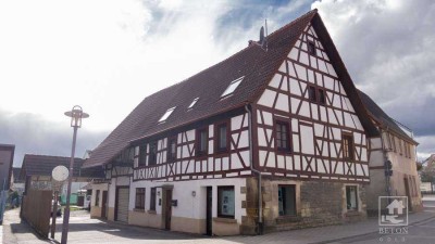 Fachwerk mit historischem Charme - Wohnhaus mit Gewerbefläche