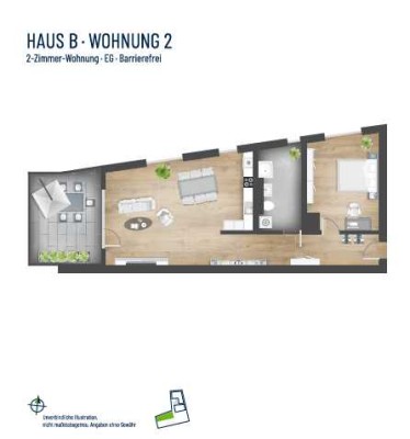 NUR MIT WOHNBERECHTIGUNGSSCHEIN!!!!! HN-OST - Exklusive 2-Zimmer-Neubauwohnung (B2)!