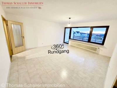 Schöne, helle 3-Zimmer-Dachgeschosswohnung mit Balkon, Fernsicht und Garage in Seligenstadt