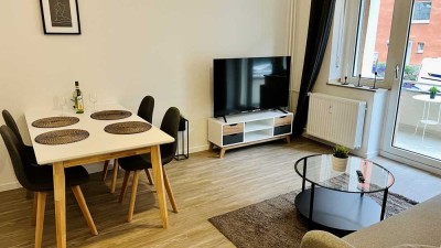 Smart möblierte Wohnung mit Garten *All-Inclusive*