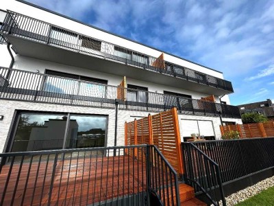 Düsseldorf-Hamm. Erstbezug Garten-Lux.-Wohnung., teils barr.fr, 3Zi., 113 m², TG-Stellpl.