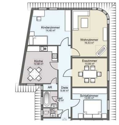 4-Zimmer-DG-Wohnung in Hagen-Wehringhausen