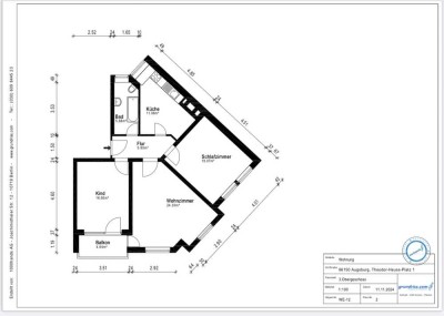Helle 3-Zimmer Wohnung in Augsburgs lebendiger Innenstadt