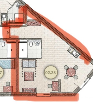 Neubau-Erstbezug mit EBK: Geschmackvolle 2-Zimmer-WG-Wohnung in Bonn