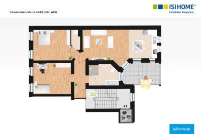 Tolle 3-Raumwohnung im "Haus Schwetschke" - WE02