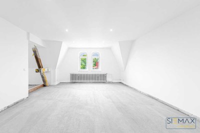 "ERSTBEZUG NACH KOMPLETT SANIERUNG"
3 ZIMMER DACHWOHNUNG UNTER DENKMALSCHUTZ!