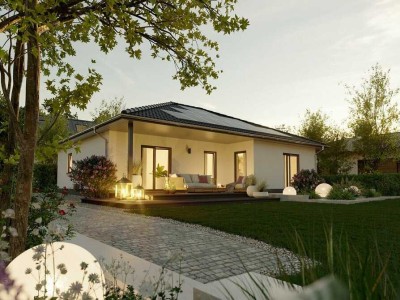 Ankommen. Wohlfühlen. Bleiben. Winkelbungalow 108 – Zuhause in Borkheide / Preis inkl. Grundstück