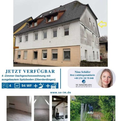 Großzügiges Wohnen unterm Fachwerk - Charmante 4 Zimmer-Wohnung in Oberderdingen!