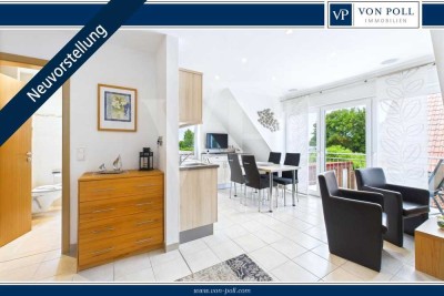 Ferienflair inklusive – Stilvolle Dachgeschoss-Maisonette-Wohnung mit Balkon in Norddeich
