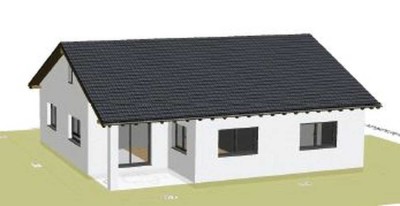 Bungalow: Neu, Energiesparend, Auf einer Ebene