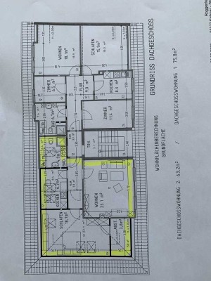 Schöne und gepflegte 2-Raum-DG-Wohnung in Glückstadt