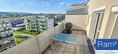 Helle 3-Zimmer-DG-Wohnung mit Fernblick auf die Weinberge im Süden von Wien zu verkaufen