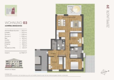 4 - Zi. Neubau Erdgeschosswohnung (Whg. 03)