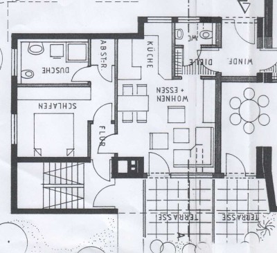 Barrierefreie 2-Zimmer Wohnung mit Terrasse in Filderstadt-Harthausen