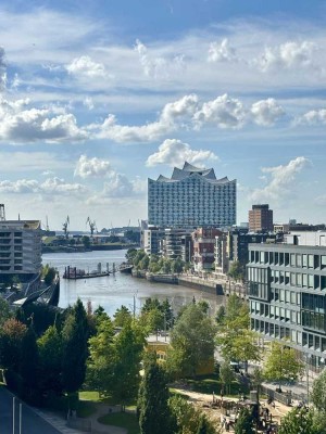 *Courtagefrei* Unverbaubarer Blick auf die Elbe & Elbphilharmonie, Süd-Westausrichtung im THE LYTE
