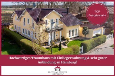 Hochwertiges Traumhaus mit Einliegerwohnung & guter Anbindung an Hamburg!