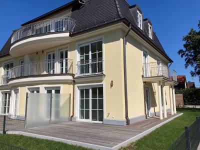 Elegante 2 Zi. Wohnung mit Garten in München-Maxhof, luxuriöse Ausstattung, beste Anbindung