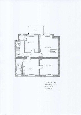 Renovierte 3-Zimmer-Wohnung mit Balkon in Duisburg-Duissern